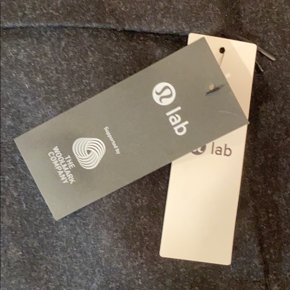 NEW Lululemon Black Wool Blend Trench Coat Medium - Picture 9 of 13